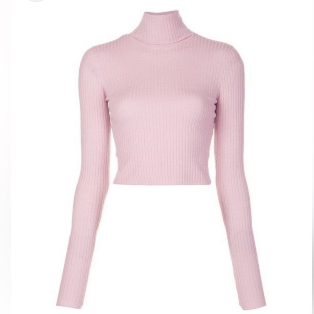 A.L.C. Cropped Elisa Merino Turtleneck